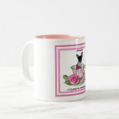 Blühen eine mylittlechi.com-Schaffung Zweifarbige Tasse (Vorderseite Links)