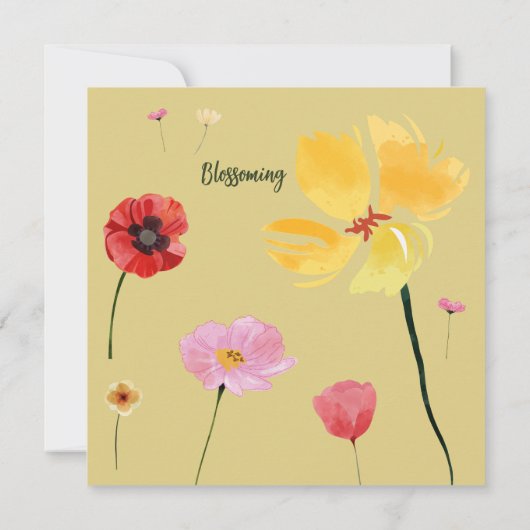 Blühen Einladung (Rückseite)