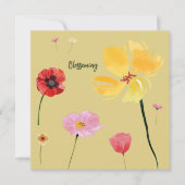 Blühen Einladung (Vorderseite)