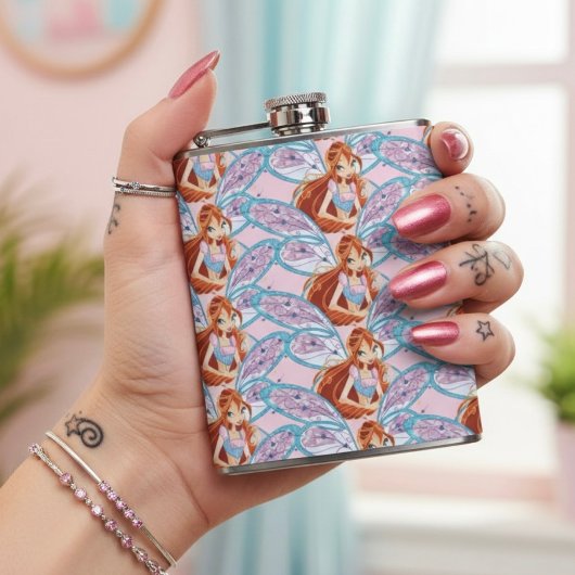 Blühen Flachmann