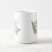 "Blühen", floral und botanisch Kaffeetasse (Mittel)