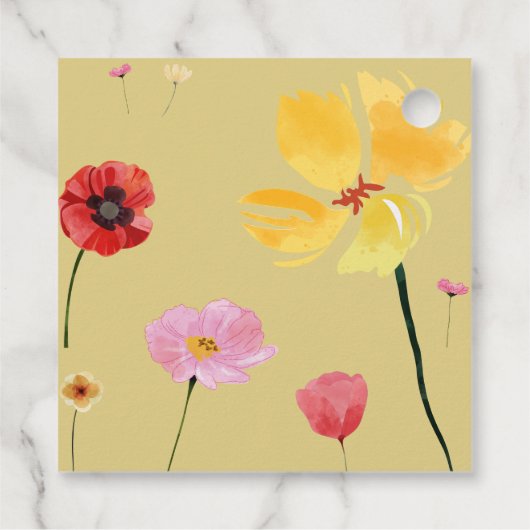 Blühen Geschenkanhänger (Rückseite)