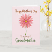 Blühen Großmütter Karte (Gelbe Blume)