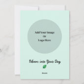 Blühen in deinen Tag Feiertagskarte (Rückseite)