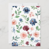 Blühen in der Celebration Graduation Party Einladung (Rückseite)