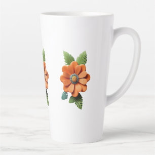 Blühen in glühenden Papier-Schnitt-Blütenblättern  Milchtasse