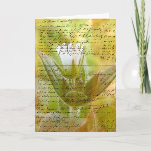 Blühen Karte (Vorderseite)