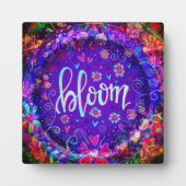 Blühen Lila Hübsche Blume Inspirivity Easel Fotoplatte (Vorderseite)