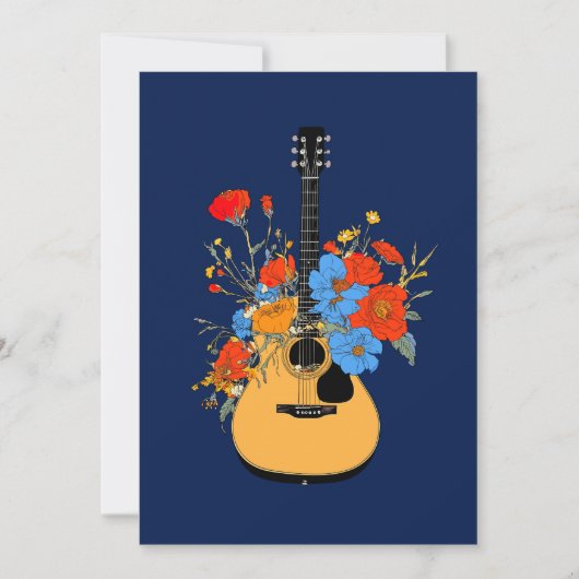 Blühen Melody Einladung (Vorderseite)