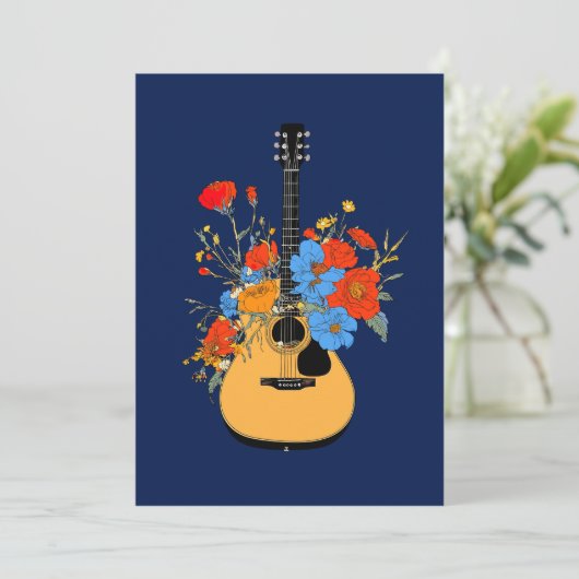 Blühen Melody Einladung (Stehend Vorderseite)