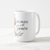 Blühen mit Grace Elegante Silhouette Kaffeetasse (VorderseiteRechts)