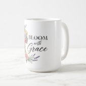 Blühen mit Grace Elegante Silhouette Kaffeetasse (VorderseiteRechts)