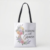 Blühen mit Grace Elegante Silhouette Tasche (Vorderseite)