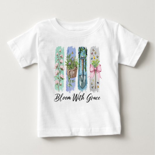 Blühen mit Grace Garden Baby T-shirt (Vorderseite)