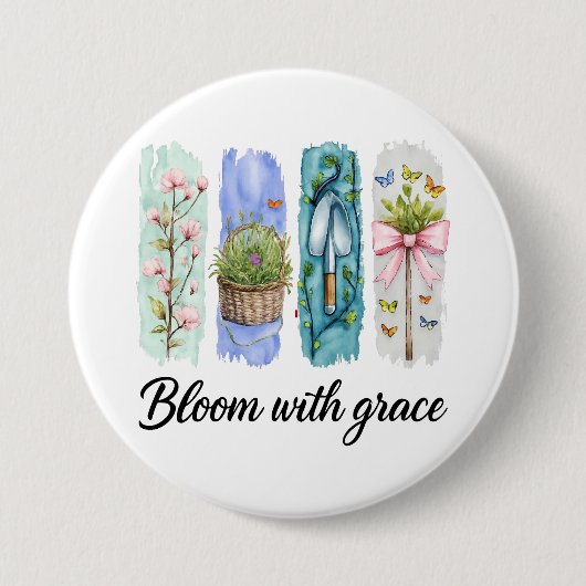 Blühen mit Grace Garden Button (Vorderseite)