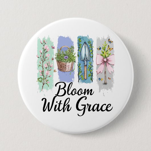 Blühen mit Grace Garden Button (Vorderseite)