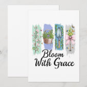 Blühen mit Grace Garden Einladung (Vorne/Hinten)