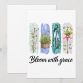 Blühen mit Grace Garden Einladung (Vorne/Hinten)