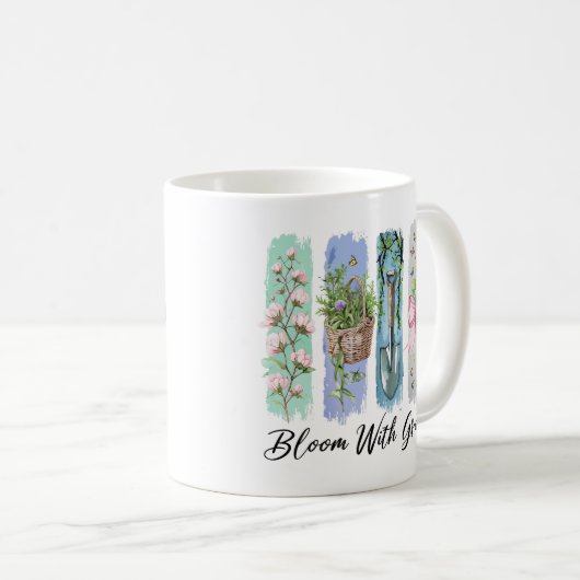Blühen mit Grace Garden Kaffeetasse (VorderseiteRechts)