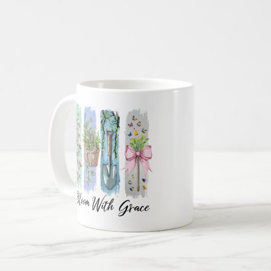 Blühen mit Grace Garden Kaffeetasse (Vorderseite Links)