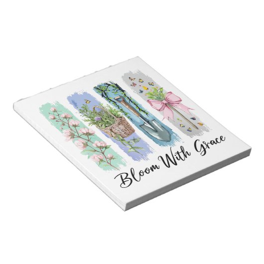 Blühen mit Grace Garden Notizblock (angewinkelt)