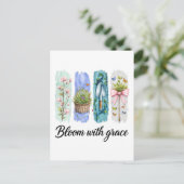 Blühen mit Grace Garden Postkarte (Stehend Vorderseite)