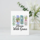 Blühen mit Grace Garden Postkarte (Stehend Vorderseite)