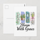 Blühen mit Grace Garden Postkarte (Vorne/Hinten)