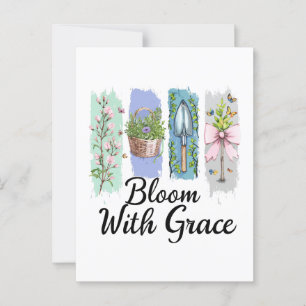 Blühen mit Grace Garden Postkarte
