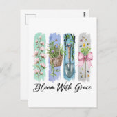 Blühen mit Grace Garden Postkarte (Vorne/Hinten)