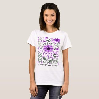 Blühen mit Hoffnung auf ein Epilepsie-Bewusstsein T-Shirt