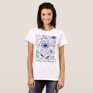 Blühen mit Hoffnung für ein Bewusstsein für Magenk T-Shirt