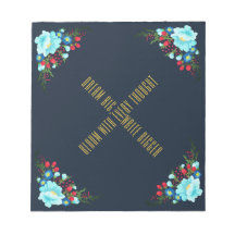 Blühen mit jedem Notizblock