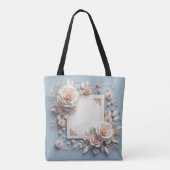 Blühen mit Liebe: Eine Begrüßungs-Baby-Dusche-Tasc Tasche (Rückseite)