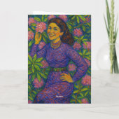 Blühen mit Liebe Feiertagskarte (Rückseite)