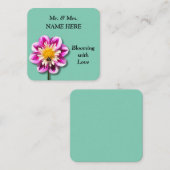 Blühen mit Liebe Mitteilungskarte (Vorne/Hinten)