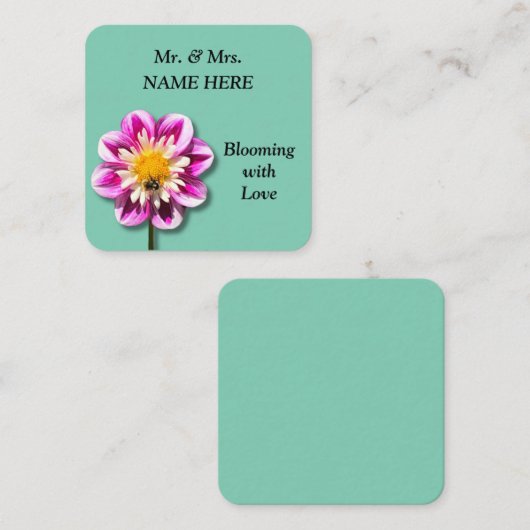 Blühen mit Liebe Mitteilungskarte (Vorne/Hinten)