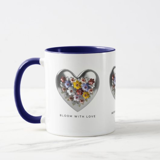 Blühen mit Liebe Tasse (Links)