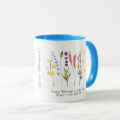 Blühen mit Positivität_Motivierend Wildblume Tasse (VorderseiteRechts)