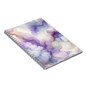 Blühen Orchid Lila Wasserfarbe Abstrakte Kunst Notizblock (Rechte Seite)