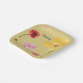 Blühen Pappteller (Gewinkelt)