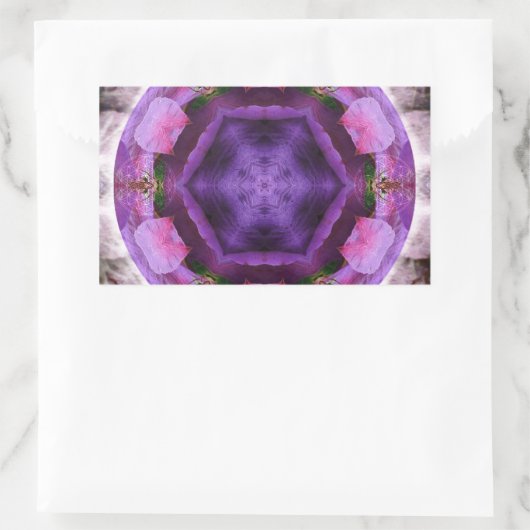 Blühen Rechteckiger Aufkleber (Tasche)