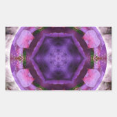 Blühen Rechteckiger Aufkleber (Vorderseite)