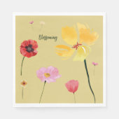 Blühen Serviette (Vorderseite)