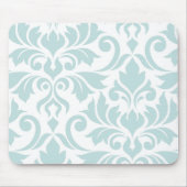 Blühen Sie Enten-Ei-Blau der Damast-Kunst-I auf Mousepad (Vorne)