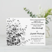 Blühen Sie Hochzeitseinladung Einladung (Stehend Vorderseite)