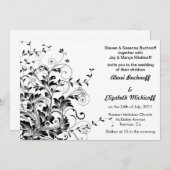 Blühen Sie Hochzeitseinladung Einladung (Vorne/Hinten)