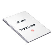 Blühen Sie mit Anmut Florales Notizbuch Notizblock (Rechte Seite)