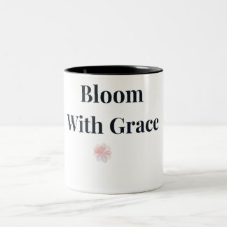 Blühen Sie mit Anmut Floraltasse Zweifarbige Tasse