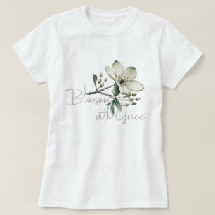 Blühen Sie mit Anmut Inspirierende Blumen T-Shirt